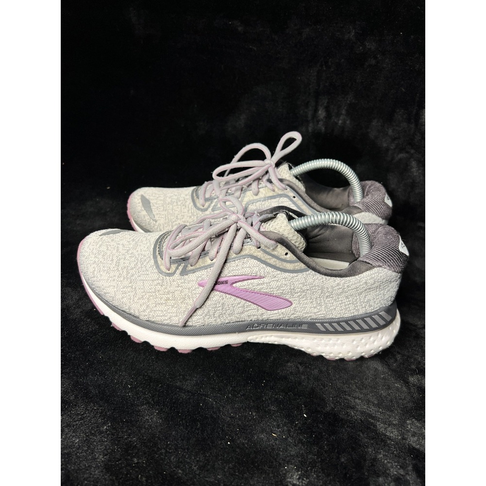 Brooks Adrenaline GTS 20 1202961B030 Womens US 9.5 B Running Shoes Gray Sneakers